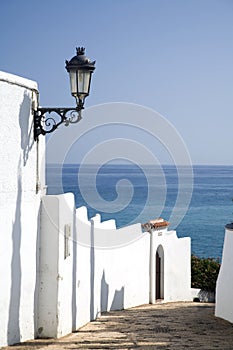 Walkway to mediterranean beach