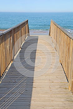 Walkway to a public beach access vertical