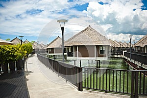 The Walkway into Water Chalet