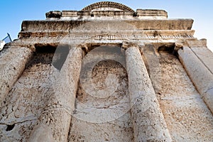 Wall of the Tomb of Absalom in the Kidron Valley in Jerusalem, Israel