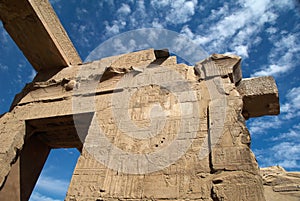 Wall of the antient Egypt temple