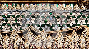 Wall art design in temple