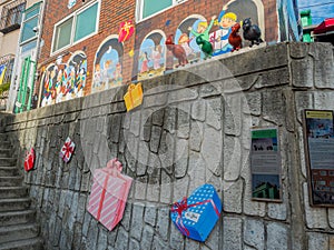 Wall art in Gamcheondong Culture Village