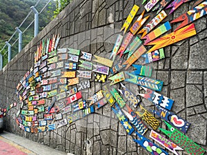 Wall art in gamcheondong Culture Village