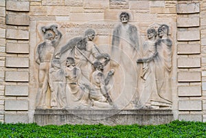 Wall Art at Lincoln Boyhood National Memorial, Indiana photo