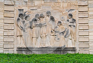 Wall Art at Lincoln Boyhood National Memorial, Indiana photo