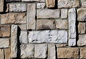 Wall of ashlar photo