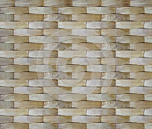 Wall background. Geometric curve veneer wood pattern for interior design.