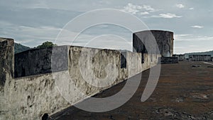 Wall of Belgica Fort in Banda Naira