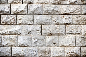 Wall from big blocks of Jerusalem stone, texture