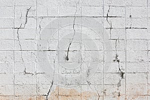 Wall blick white texture on background.