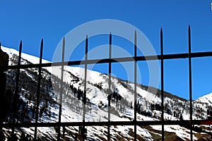 Wall boundary by the iron bar.