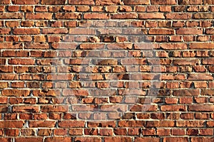 Wall of brick