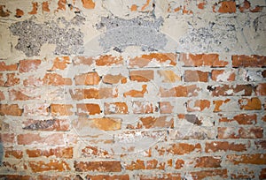 A wall of brick and blocks