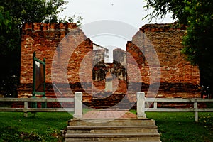 The Wall Brick Orange Color Building Home Old Style