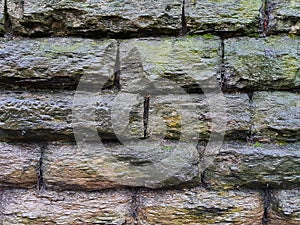 Wall brick, stone background wallpaper abstract house construction