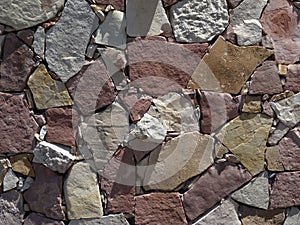 wall of broken faceted stones, stock texture