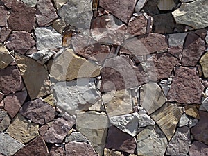 wall of broken faceted stones, stock texture