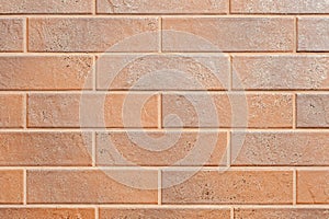 Wall of brown plates brick photo