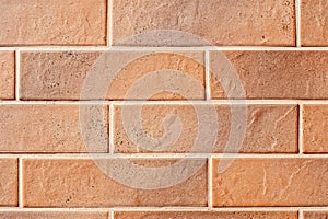 Wall of brown plates texture bricks photo