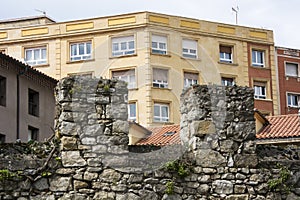 Wall and building 3