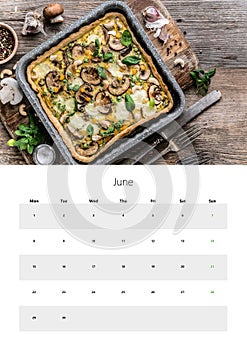 2026 A3 Wall Calendar Easy To Print With June