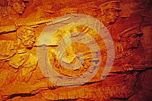 Wall carving