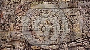 Wall Carving at Angkor Wat