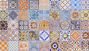 Wall ceramic tiles patterns Mega set