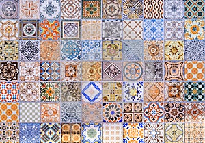 Wall ceramic tiles patterns Mega set