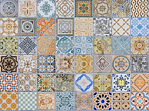 Wall ceramic tiles patterns Mega set