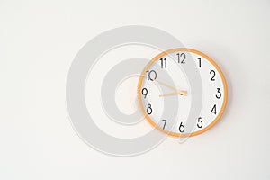 Wall Clock at 9 O\'clock, Symbolizing Punctuality and Time Management