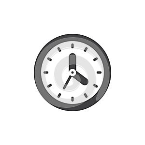 Wall clock icon vector