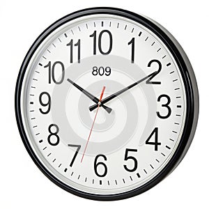 Wall clock isolated on white background