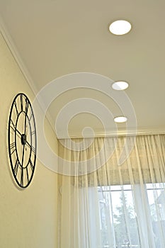 Wall clock in living room