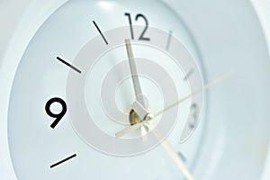 Wall clock measuring time