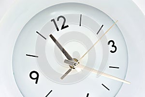 Wall clock measuring time