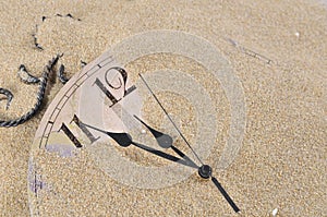 Wall Clock in the sand