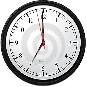 Wall Clock - Showing 7 O`Clock