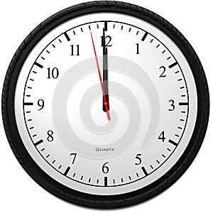 Wall Clock - Showing 12 O`Clock