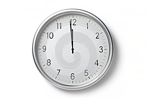 Wall clock with the time as one minute to midnight