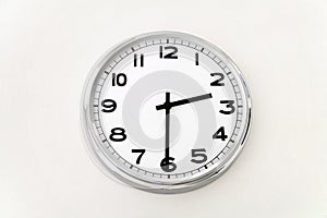 Wall clock, time measurement, close up