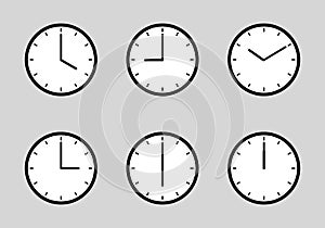 Wall clock vector set