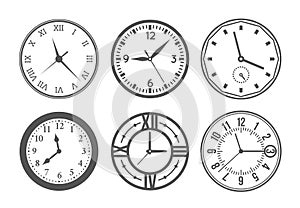 Wall clock vector set