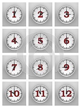 Wall of clocks