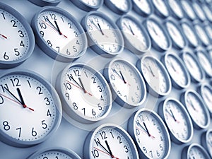 Wall clocks background