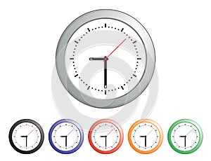 Wall Clocks Colors Design
