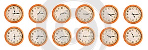 Wall clocks set #3/4