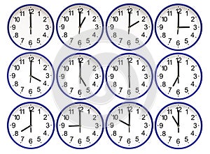 Wall clocks set