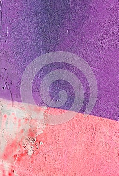 Wall with colorful purple pink wall paint pattern paint